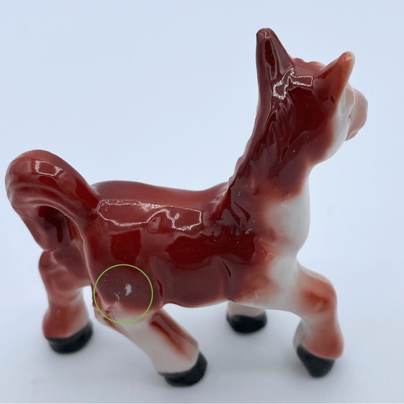 Sweet 🐴 Little Smiling Vintage Pony Horse Figurine Made in Japan Porcelain - Picture 9 of 16